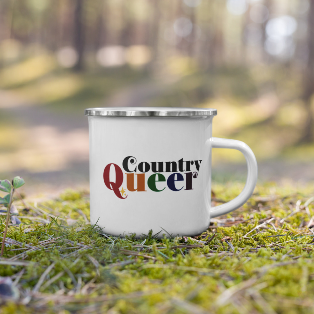 Country Queer Pride Enamel Mug