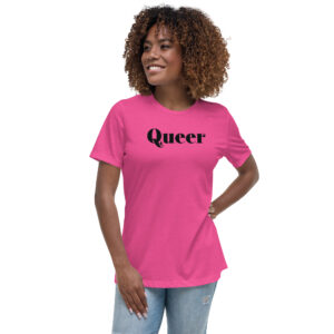 Rural Queer Pride - Black Ink - Women's Relaxed T-Shirt